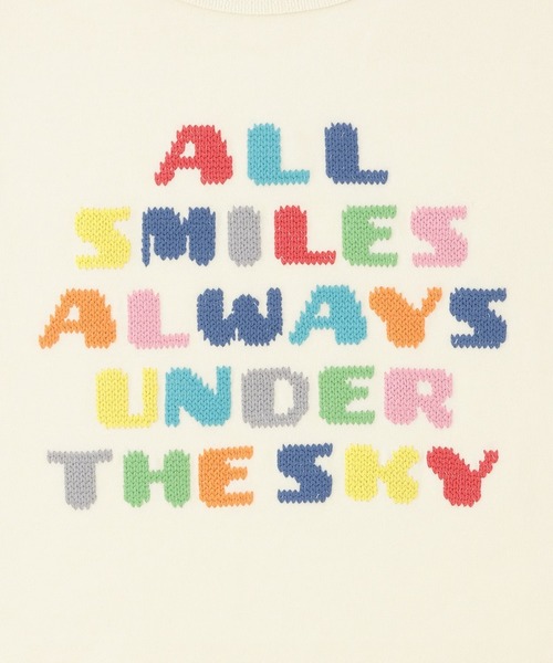 KP BOY（ケーピーボーイ）の「ロゴクロス刺しゅう 長袖Tシャツ（Tシャツ/カットソー・キッズ・ネイビー/オフホワイト・120cm/130cm/140cm/150cm/160cm）」の5枚目の写真