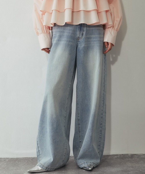 ANOTHER S(アナザーエス)の「コクーンシルエットワイドデニムパンツ(デニムパンツ・レディース・ブルー/ブラック・S/M/L)」の10枚目の写真