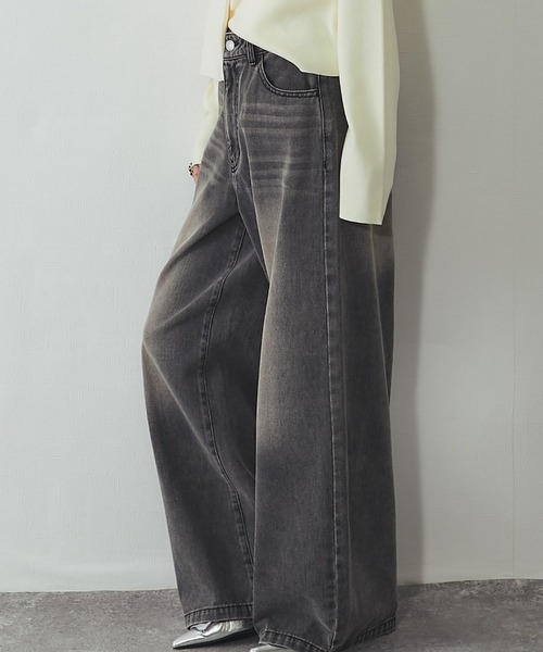 ANOTHER S(アナザーエス)の「コクーンシルエットワイドデニムパンツ(デニムパンツ・レディース・ブルー/ブラック・S/M/L)」の13枚目の写真