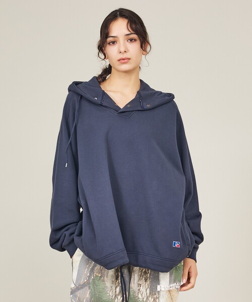 【新品】RUSSELL×BerBerJin Snap Button Hoodie RUSSELL ATHLETIC (ラッセルアスレティック) × BerBerJin / Nu Blend