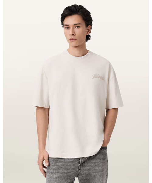 ALLSAINTS(オールセインツ)の「ODYSSEY SS CREW | ODYSSEY 半袖 クルー(Tシャツ/カットソー・メンズ・ホワイト系その他・XS/S/M/L/XL)」の1枚目の写真