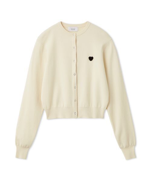 emmi（エミ）の「【HEART】 eco ハートニットカーディガン【アンサンブル可能】（カーディガン/ボレロ・レディース・グレー/レッド/ブラック/アイボリー・F）」の2枚目の写真