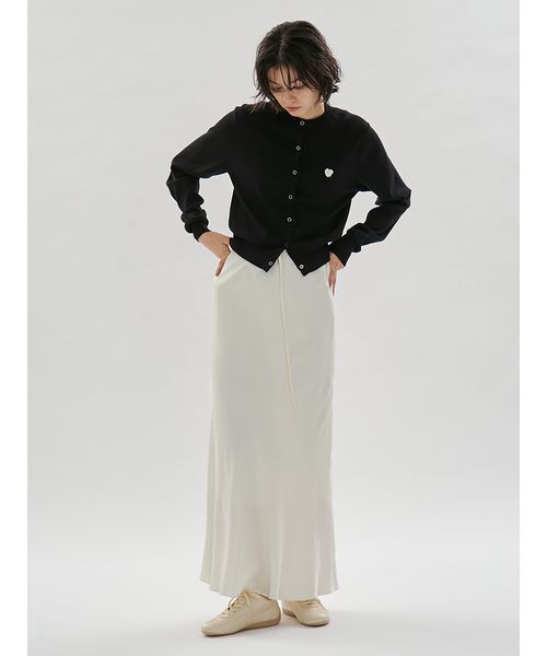 emmi（エミ）の「【HEART】 eco ハートニットカーディガン【アンサンブル可能】（カーディガン/ボレロ・レディース・グレー/レッド/ブラック/アイボリー・F）」の22枚目の写真