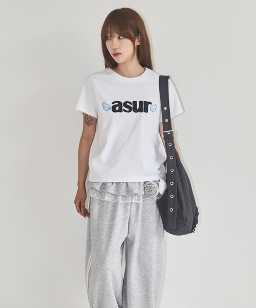 as you are（アズユーアー）の「◇ASYOUARE◇ブランド直輸入正規品/シグニチャーエンジェルフィットTシャツ SIGNATURE ANGEL FIT T-SHIRT（Tシャツ/カットソー・レディース・ブラック/チャコール/ホワイト・M/S）」の15枚目の写真
