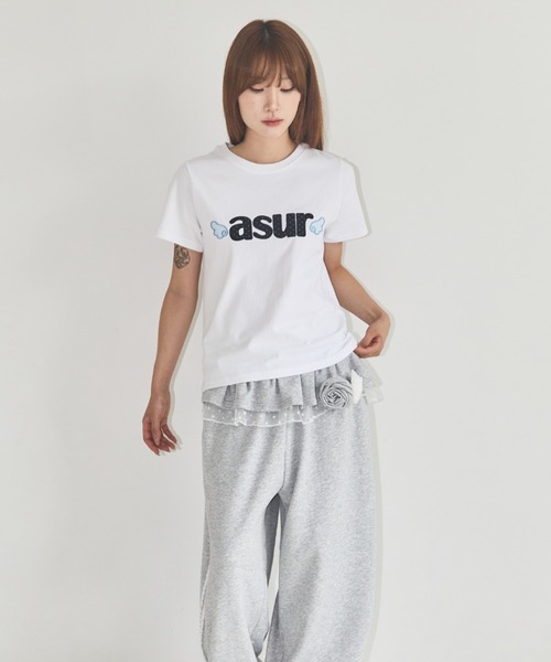 as you are（アズユーアー）の「◇ASYOUARE◇ブランド直輸入正規品/シグニチャーエンジェルフィットTシャツ SIGNATURE ANGEL FIT T-SHIRT（Tシャツ/カットソー・レディース・ブラック/チャコール/ホワイト・M/S）」の16枚目の写真