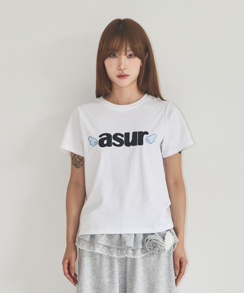 as you are（アズユーアー）の「◇ASYOUARE◇ブランド直輸入正規品/シグニチャーエンジェルフィットTシャツ SIGNATURE ANGEL FIT T-SHIRT（Tシャツ/カットソー・レディース・ブラック/チャコール/ホワイト・M/S）」の21枚目の写真
