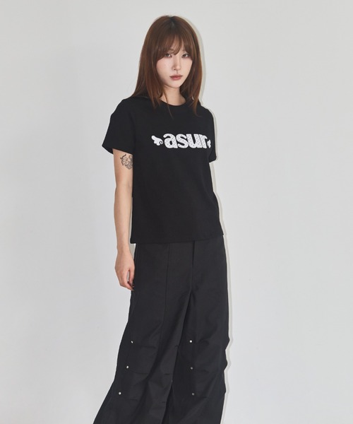 as you are（アズユーアー）の「◇ASYOUARE◇ブランド直輸入正規品/シグニチャーエンジェルフィットTシャツ SIGNATURE ANGEL FIT T-SHIRT（Tシャツ/カットソー・レディース・ブラック/チャコール/ホワイト・M/S）」の17枚目の写真