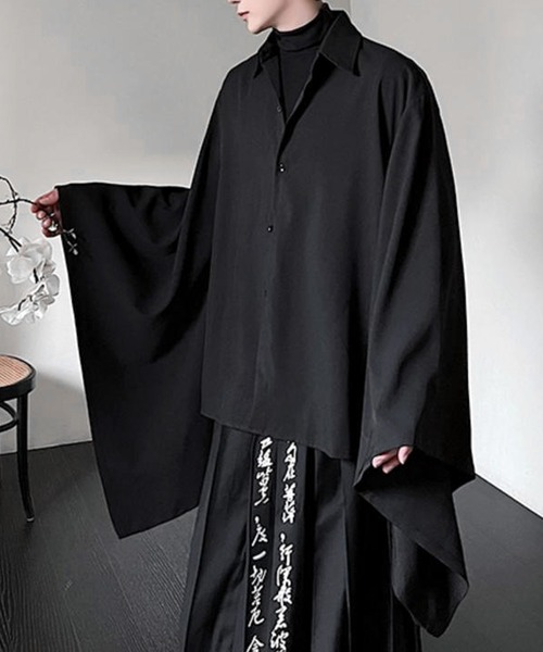 MURASAME Fleece Sleeve Loose Shirt