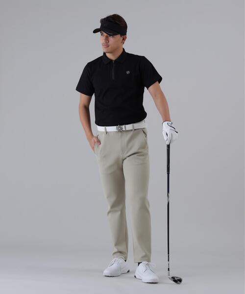 St ANDREWS(セントアンドリュース)の「【St ANDREWS】ヘリンボーンジャガード半袖ポロシャツ (MENS)(ポロシャツ・メンズ・イエロー/ブラック/ホワイト・M/L)」の7枚目の写真