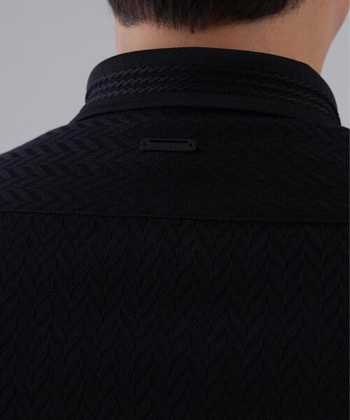 St ANDREWS(セントアンドリュース)の「【St ANDREWS】ヘリンボーンジャガード半袖ポロシャツ (MENS)(ポロシャツ・メンズ・イエロー/ブラック/ホワイト・M/L)」の8枚目の写真