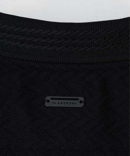 St ANDREWS(セントアンドリュース)の「【St ANDREWS】ヘリンボーンジャガード半袖ポロシャツ (MENS)(ポロシャツ・メンズ・イエロー/ブラック/ホワイト・M/L)」の11枚目の写真