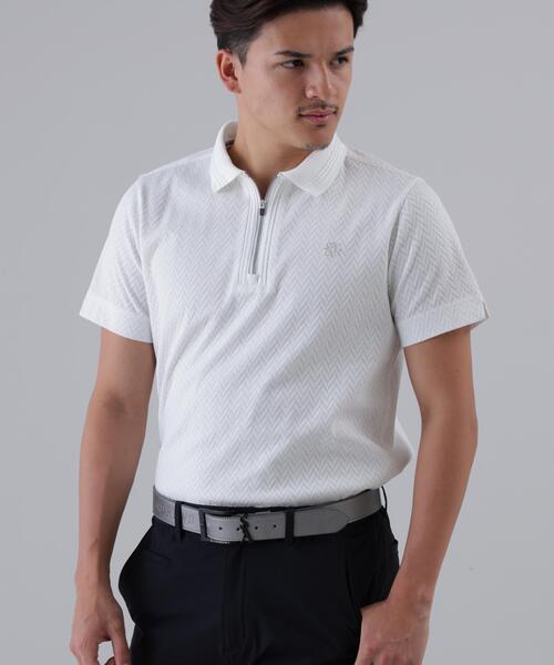 St ANDREWS(セントアンドリュース)の「【St ANDREWS】ヘリンボーンジャガード半袖ポロシャツ (MENS)(ポロシャツ・メンズ・イエロー/ブラック/ホワイト・M/L)」の13枚目の写真
