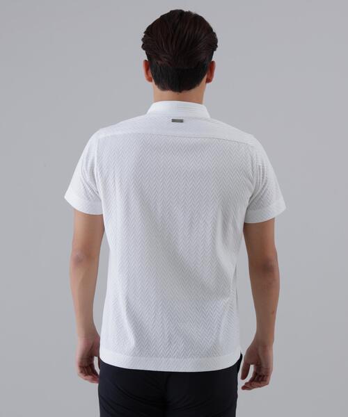 St ANDREWS(セントアンドリュース)の「【St ANDREWS】ヘリンボーンジャガード半袖ポロシャツ (MENS)(ポロシャツ・メンズ・イエロー/ブラック/ホワイト・M/L)」の14枚目の写真