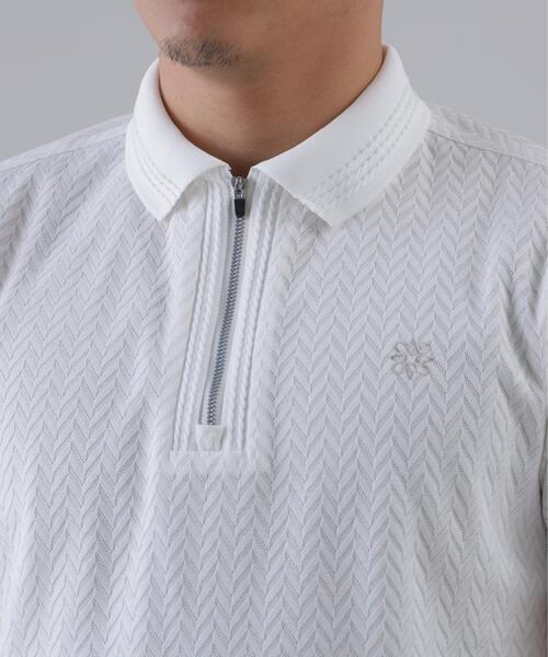 St ANDREWS(セントアンドリュース)の「【St ANDREWS】ヘリンボーンジャガード半袖ポロシャツ (MENS)(ポロシャツ・メンズ・イエロー/ブラック/ホワイト・M/L)」の15枚目の写真