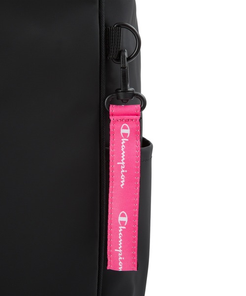 Champion（チャンピオン）の「チャンピオン リュックサック ボックス型 2気室 通学 65455（バックパック/リュック・メンズ・ブラック×ピンク/ブラック×グリーン/ブラック×ブラック/ブラック×レッド・FREE）」の6枚目の写真