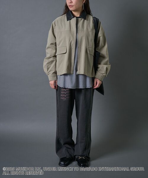 CRAFT STANDARD BOUTIQUE（クラフトスタンダードブティック）の「【ザ・ローリング・ストーンズ】ピグメントスウェットパンツ（スウェットパンツ・メンズ・チャコールグレー/ライトグレー・M/S/L）」の6枚目の写真