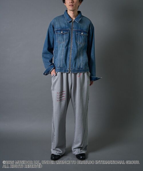 CRAFT STANDARD BOUTIQUE（クラフトスタンダードブティック）の「【ザ・ローリング・ストーンズ】ピグメントスウェットパンツ（スウェットパンツ・メンズ・チャコールグレー/ライトグレー・M/S/L）」の12枚目の写真