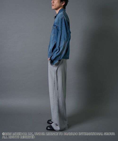 CRAFT STANDARD BOUTIQUE（クラフトスタンダードブティック）の「【ザ・ローリング・ストーンズ】ピグメントスウェットパンツ（スウェットパンツ・メンズ・チャコールグレー/ライトグレー・M/S/L）」の13枚目の写真