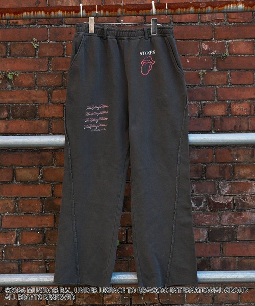 CRAFT STANDARD BOUTIQUE（クラフトスタンダードブティック）の「【ザ・ローリング・ストーンズ】ピグメントスウェットパンツ（スウェットパンツ・メンズ・チャコールグレー/ライトグレー・M/S/L）」の2枚目の写真
