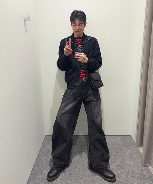 IDWS(アイドンワナセル)の「Swift Symbol High Neck Knit Zip Up Black(カーディガン/ボレロ・レディース・その他・0/2/1)」の15枚目の写真