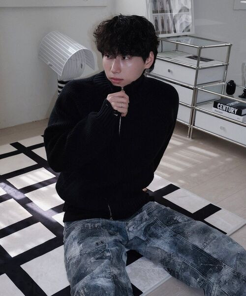 IDWS(アイドンワナセル)の「Swift Symbol High Neck Knit Zip Up Black(カーディガン/ボレロ・レディース・その他・0/2/1)」の16枚目の写真