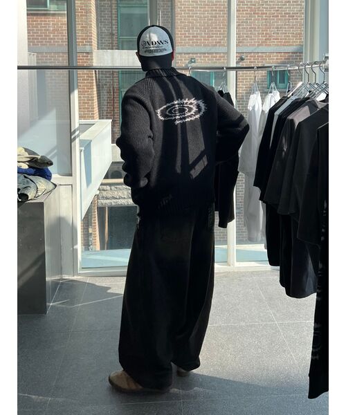 IDWS(アイドンワナセル)の「Swift Symbol High Neck Knit Zip Up Black(カーディガン/ボレロ・レディース・その他・0/2/1)」の7枚目の写真