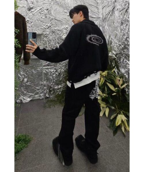 IDWS(アイドンワナセル)の「Swift Symbol High Neck Knit Zip Up Black(カーディガン/ボレロ・レディース・その他・0/2/1)」の8枚目の写真