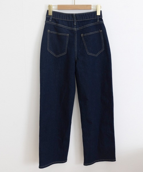 Miniministore(ミニミニストア)の「レディースデニムパンツウエストボタン調節(デニムパンツ・レディース・ブラック/ダークブルー・M/XL/S/L)」の21枚目の写真
