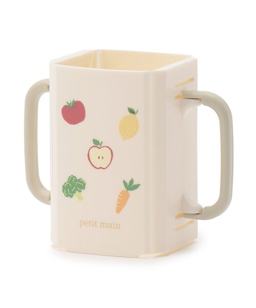 petit main（プティマイン）の「折り畳み紙パックドリンクホルダー（マグ/哺乳瓶/お食事グッズ・キッズ・ライトピンク/ベージュ/グリーン・F）」の3枚目の写真