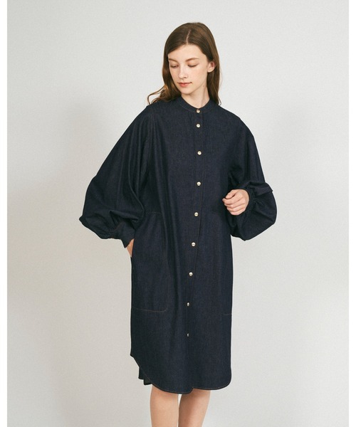 Mackintosh(マッキントッシュ)の「THORNHILL DRESS(シャツワンピース・レディース・インディゴブルー・6)」の2枚目の写真