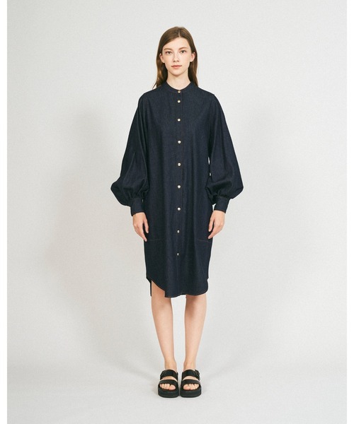 Mackintosh(マッキントッシュ)の「THORNHILL DRESS(シャツワンピース・レディース・インディゴブルー・6)」の3枚目の写真