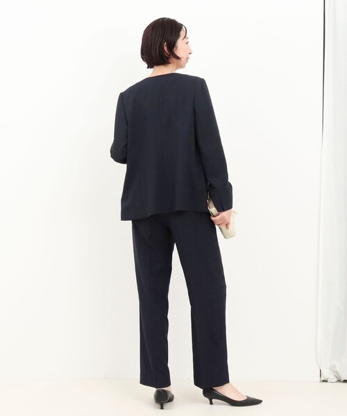 MICO COULIER（ミコクリエ）の「《セットアップ対応》シアーチェックジャケット（ダウンジャケット/コート・レディース・ネイビー・38/40）」の7枚目の写真