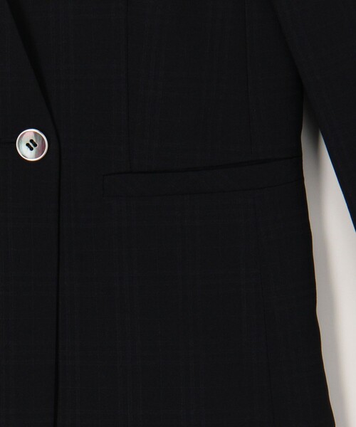 MICO COULIER（ミコクリエ）の「《セットアップ対応》シアーチェックジャケット（ダウンジャケット/コート・レディース・ネイビー・38/40）」の12枚目の写真