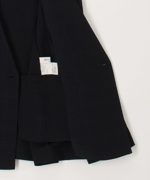 MICO COULIER（ミコクリエ）の「《セットアップ対応》シアーチェックジャケット（ダウンジャケット/コート・レディース・ネイビー・38/40）」の15枚目の写真
