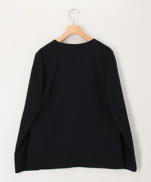 MICO COULIER（ミコクリエ）の「《セットアップ対応》シアーチェックジャケット（ダウンジャケット/コート・レディース・ネイビー・38/40）」の16枚目の写真