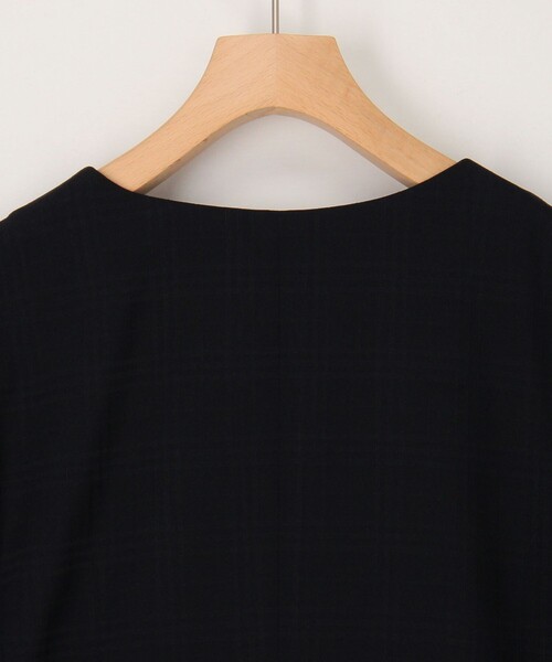 MICO COULIER（ミコクリエ）の「《セットアップ対応》シアーチェックジャケット（ダウンジャケット/コート・レディース・ネイビー・38/40）」の17枚目の写真