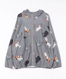 CORISCO（コリスコ）の「カットサッカー 総柄プリントジップパーカー(M1)（パーカー）」