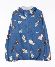 CORISCO（コリスコ）の「カットサッカー 総柄プリントジップパーカー(M1)（パーカー）」