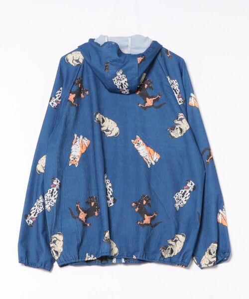 go slow caravan(ゴースローキャラバン)の「カットサッカー 総柄プリントジップパーカー(M1)(パーカー・メンズ・ブルー/グレー・MEDIUM/X-LARGE/LARGE)」の3枚目の写真