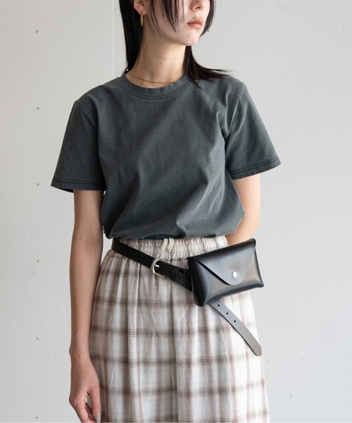 hwyl(ヒュイル)の「バックオープンTシャツ(Tシャツ/カットソー・レディース・チャコールグレー/ライトピンク/アイボリー・FREE)」の13枚目の写真