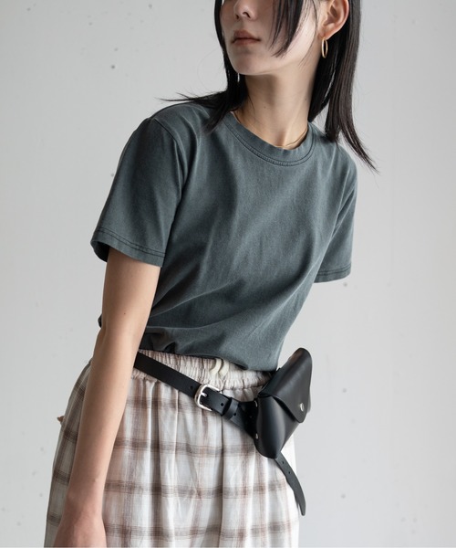 hwyl(ヒュイル)の「バックオープンTシャツ(Tシャツ/カットソー・レディース・チャコールグレー/ライトピンク/アイボリー・FREE)」の14枚目の写真