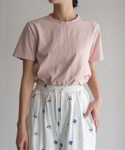 hwyl(ヒュイル)の「バックオープンTシャツ(Tシャツ/カットソー・レディース・チャコールグレー/ライトピンク/アイボリー・FREE)」の18枚目の写真