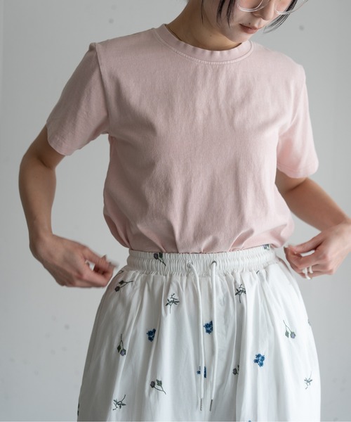 hwyl(ヒュイル)の「バックオープンTシャツ(Tシャツ/カットソー・レディース・チャコールグレー/ライトピンク/アイボリー・FREE)」の19枚目の写真