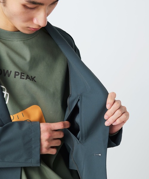 Snow Peak(スノーピーク)の「Snow Peak / Water-Repellent Stretch Jacket 撥水 ストレッチジャケット(テーラードジャケット・メンズ・チャコール/ブラック/グレイッシュベージュ・S/M/L/XL)」の11枚目の写真