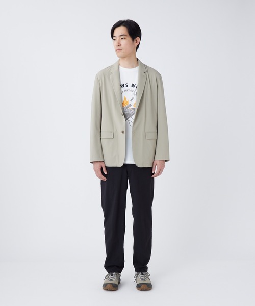 Snow Peak(スノーピーク)の「Snow Peak / Water-Repellent Stretch Jacket 撥水 ストレッチジャケット(テーラードジャケット・メンズ・チャコール/ブラック/グレイッシュベージュ・S/M/L/XL)」の7枚目の写真
