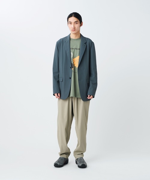 Snow Peak(スノーピーク)の「Snow Peak / Water-Repellent Stretch Jacket 撥水 ストレッチジャケット(テーラードジャケット・メンズ・チャコール/ブラック/グレイッシュベージュ・S/M/L/XL)」の8枚目の写真