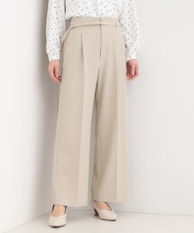 SHOO・LA・RUE | 【セットアップ可/多機能】センタープレスできちんと見え ベルト付きワイドパンツ(その他パンツ)