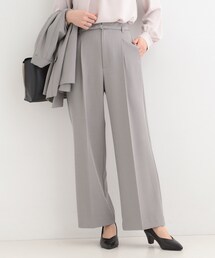 SHOO・LA・RUE | 【セットアップ可/洗濯機可/SS-LL】センタープレスできちんと見え ベルト付きワイドパンツ(その他パンツ)