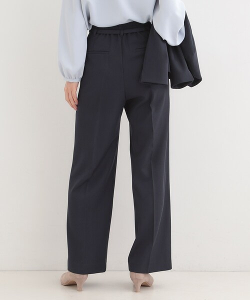 SHOO・LA・RUE（シューラルー）の「【セットアップ可/多機能】センタープレスできちんと見え ベルト付きワイドパンツ（その他パンツ・レディース・ナチュラル/グレー/ネイビー・02/01/10/04/03）」の13枚目の写真