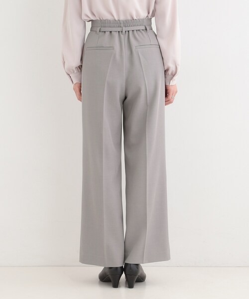 SHOO・LA・RUE（シューラルー）の「【セットアップ可/多機能】センタープレスできちんと見え ベルト付きワイドパンツ（その他パンツ・レディース・ナチュラル/グレー/ネイビー・02/01/10/04/03）」の18枚目の写真